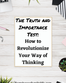 Revolutionize Your Way of Thinking by thinking on truth