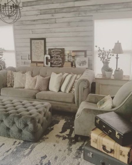rustic farmhouse living room decor